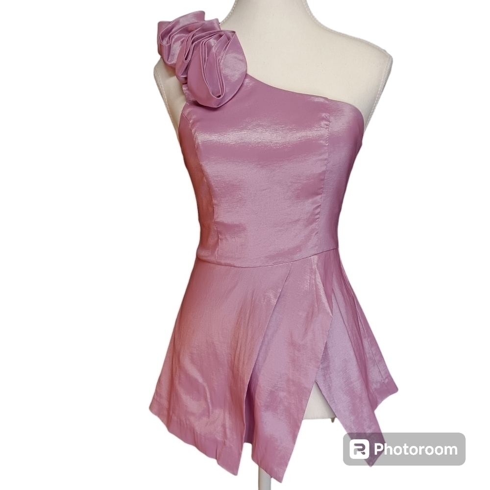 Daisy Top Pink Shimmer Gorgeous Women's Size Small
